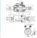 Гідроциліндр 100.40.400.715 з пальцями БДЮ (хід штока 400 мм) 100.40.400.715 фото 2