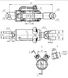 Гідроциліндр ГЦ 80.40.200.515 з пальцями навішування трактора ЮМЗ та сільгосп машин 80х40х200 фото 2
